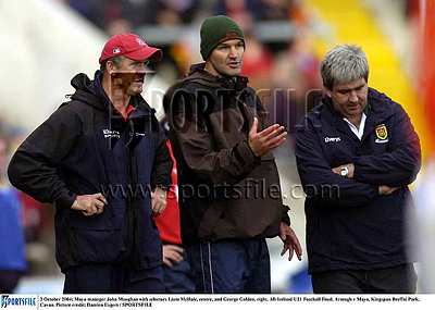 THE THREE WISE MEN: Under 21 management team of 2004 John Maughan, Liam McHale and George Golden.