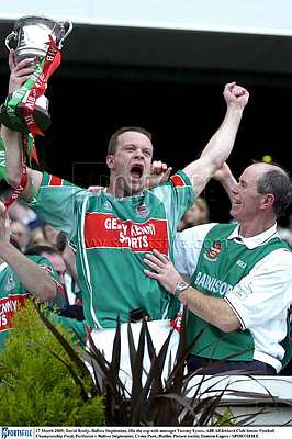 REMEMBER THE DAY: Ballina's 2005 All-Ireland Club Final success will probably be remembered most for the sense of closure it brought to David Brady after so many final defeats. That, and his wild celebrations!